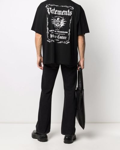 Camiseta oversized Vetements negro