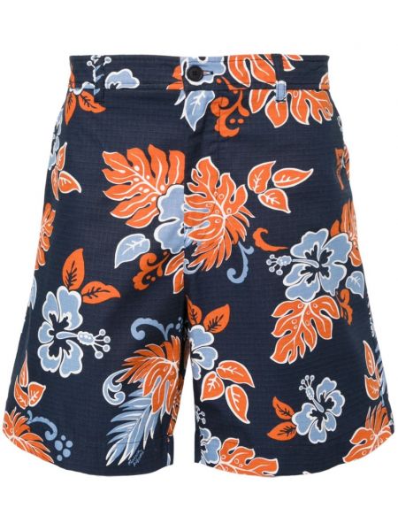 Kratke hlače s cvetličnim vzorcem s potiskom Maison Kitsuné