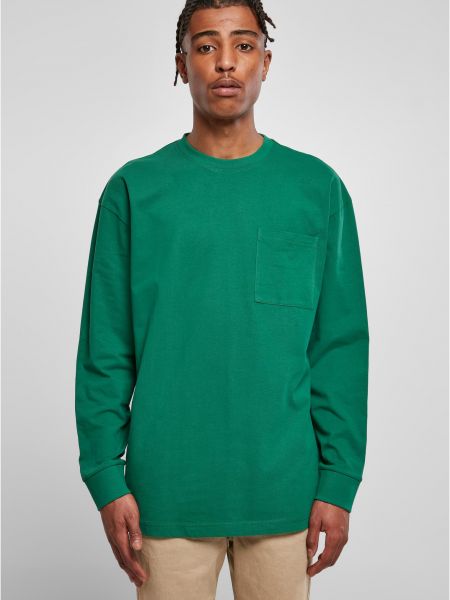 Oversized pulover z žepi Uc Men zelena