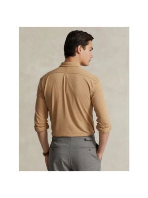 Camisa de algodón Polo Ralph Lauren marrón