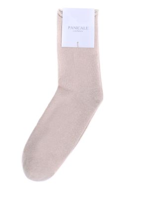 Шерстяные носки из вискозы Panicale бежевые