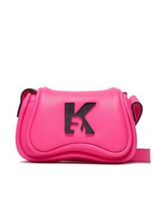 Taška přes rameno Karl Lagerfeld růžová