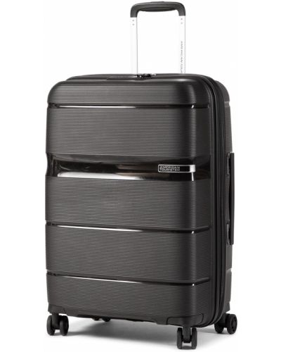 Közepes kemény bőrönd AMERICAN TOURISTER - Linex 128454-1895-1CNU Vivid Black