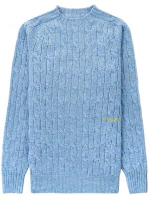Siuvinėtas megztinis Sporty & Rich mėlyna