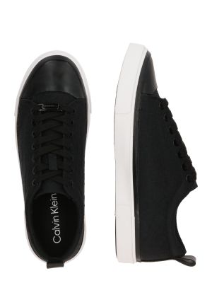 Ниски обувки с връзки с дантела Calvin Klein черно