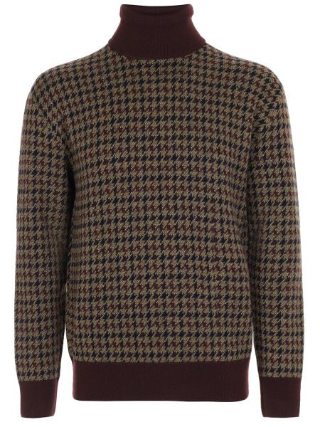 Кашемировый шелковый свитер Loro Piana бордовый