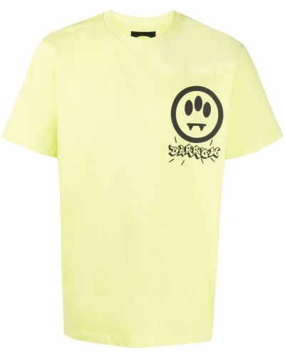 Тениска с принт Barrow жълто