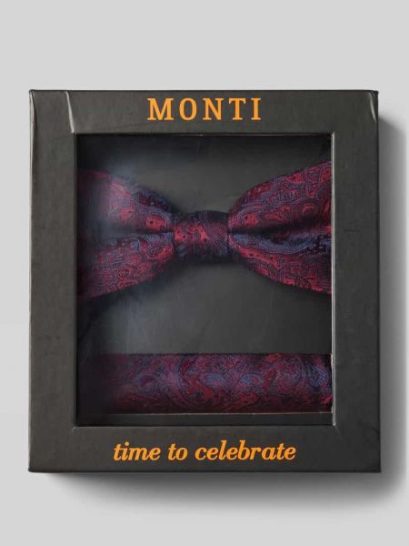 Krawat Monti bordowy