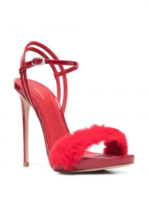 Kožené sandály Le Silla červené