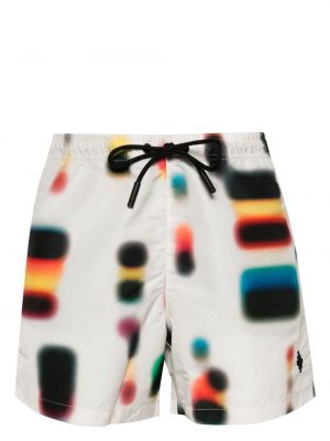 Shorts mit print Marcelo Burlon County Of Milan weiß