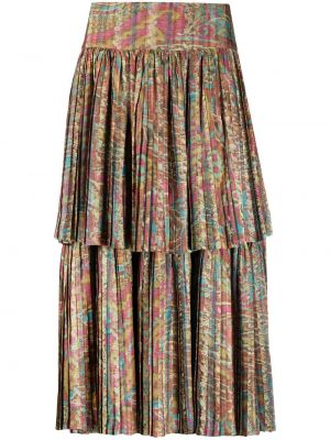 Falda con estampado con estampado abstracto A.n.g.e.l.o. Vintage Cult rosa