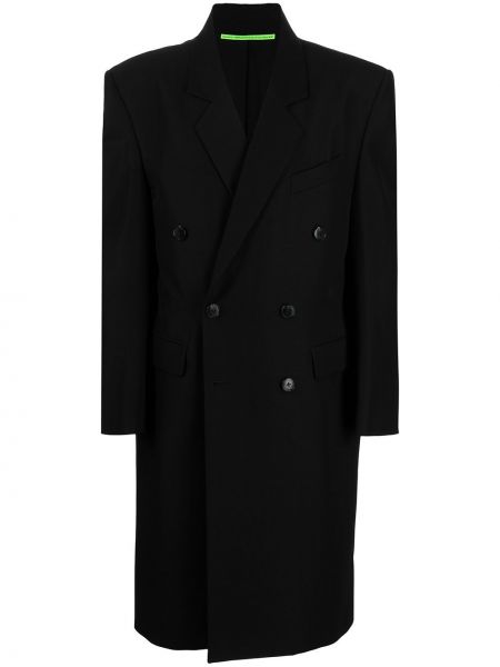 Vlnený kabát Sankuanz čierna