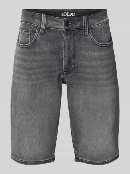 Szorty jeansowe z kieszeniami S.oliver Red Label czerwone