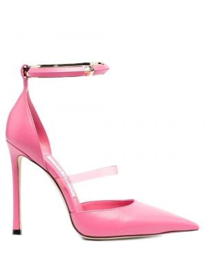 Полуотворени обувки Jimmy Choo розово