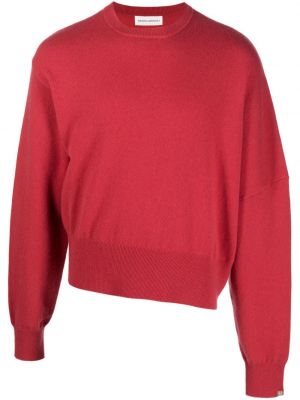 Maglione di cachemire asimmetrica Extreme Cashmere rosso