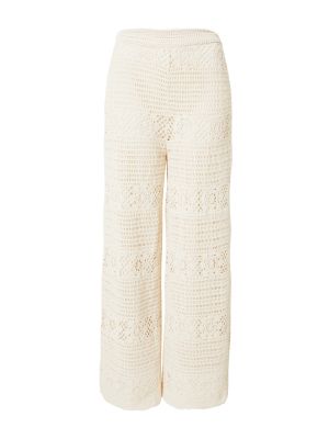 Pantaloni de lână Florence By Mills Exclusive For About You alb
