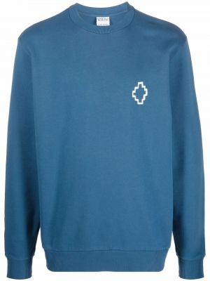 Raštuotas džemperis su gobtuvu Marcelo Burlon County Of Milan mėlyna