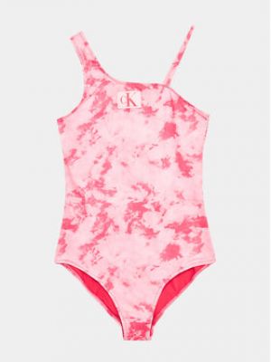 Egyrészes fürdőruha Calvin Klein Swimwear - rózsaszín
