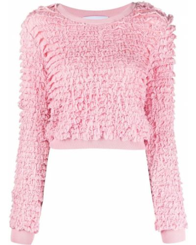 Jersey con volantes de tela jersey Moschino rosa