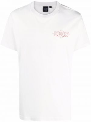 Camiseta con estampado manga corta Deus Ex Machina blanco