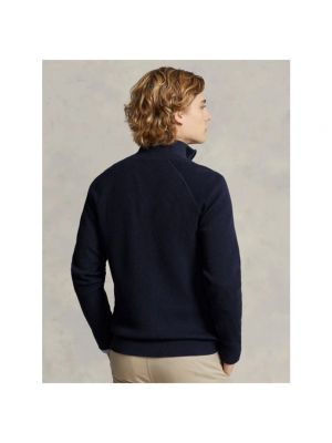 Sudadera con cremallera de algodón de tela jersey Polo Ralph Lauren azul