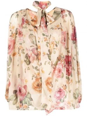Блуза на цветя с принт Zimmermann розово