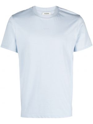 Βαμβακερή μπλούζα με στρογγυλή λαιμόκοψη Sandro