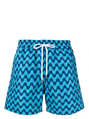 Pantaloni scurți cu imagine Frescobol Carioca albastru