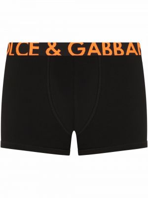 Bomull boksershorts Dolce & Gabbana svart