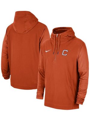 Легкая куртка на молнии с капюшоном Nike оранжевая