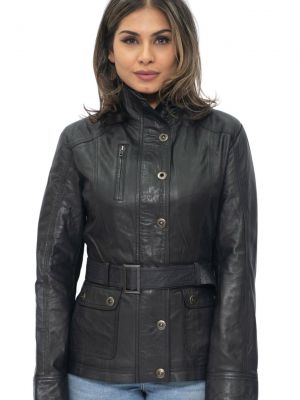 Куртка милитари Infinity Leather черная