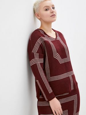 Пуловер A La Tete бордовый