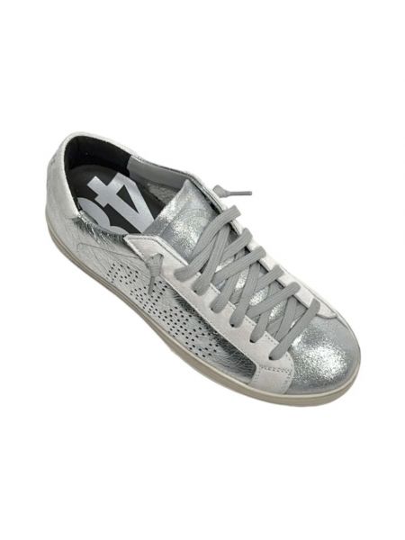 Sneakersy P448 srebrne