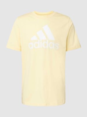 Koszulka z nadrukiem Adidas Sportswear żółta