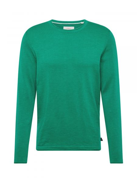 Пуловер S.oliver зелено