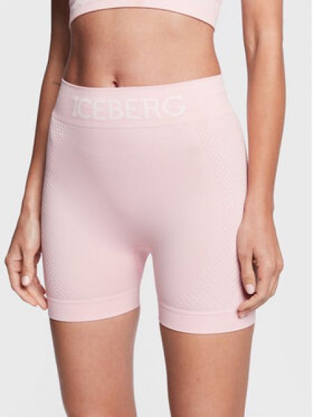 Pantaloni scurți de sport slim fit Iceberg roz