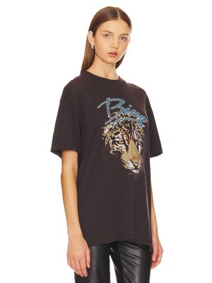 T-shirt à imprimé léopard Anine Bing noir