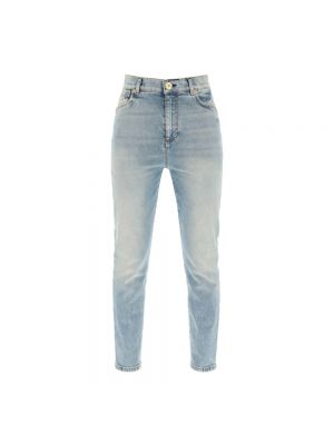 Slim fit high waist skinny jeans Balmain blau