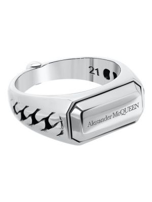 Кольцо Alexander Mcqueen серебряное