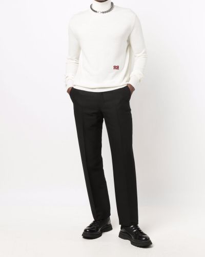 Jersey con bordado de tela jersey Oamc blanco