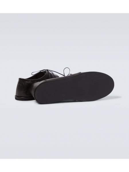 Кожени обувки в стил дерби Auralee черно