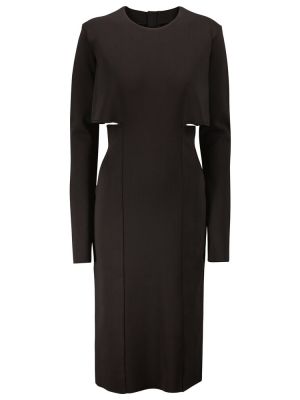 Viskózové midi šaty Givenchy - černá