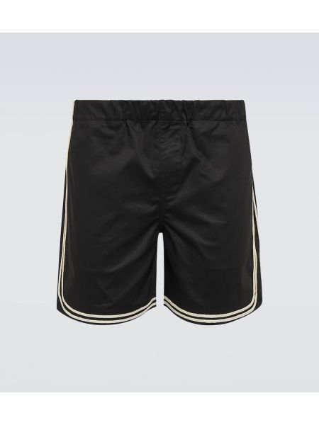 Shorts en coton Commas noir
