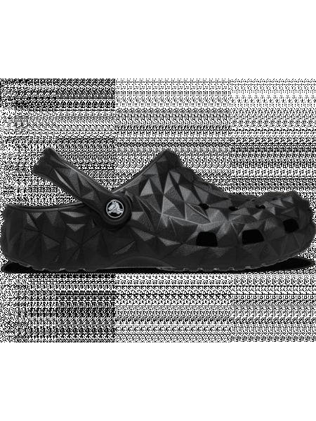 Мюли с принтом с геометрическим узором Crocs черные