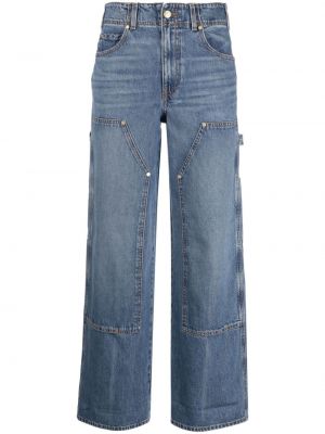Voľné džínsy s vysokým pásom Ulla Johnson modrá