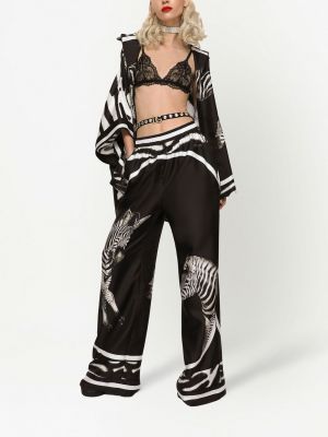 Pidžama ar apdruku ar zebras rakstu Dolce & Gabbana
