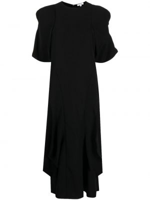 Midi šaty s volány Enföld černé