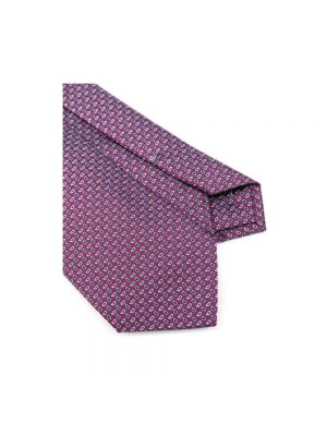 Corbata de seda con estampado Etro violeta