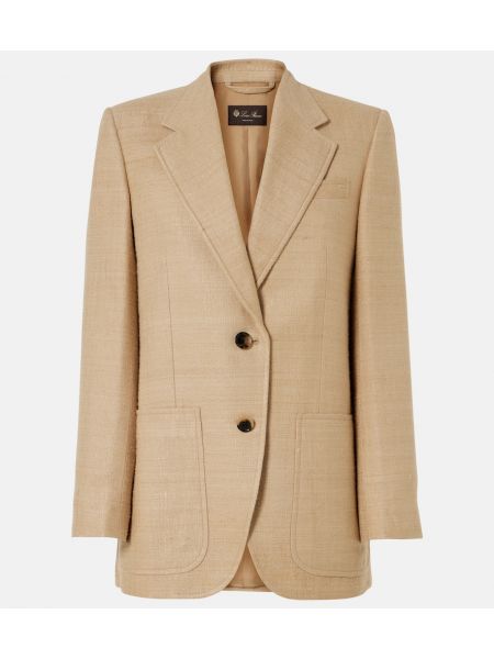 Silke blazer Loro Piana beige