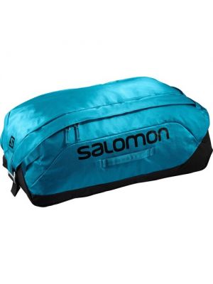 Сумка-баул сумка-рюкзак Salomon 45 л, см, ручная кладь, отделение для обуви, отделение для мокрых вещей, ультралегкая, с увеличением объема голубой